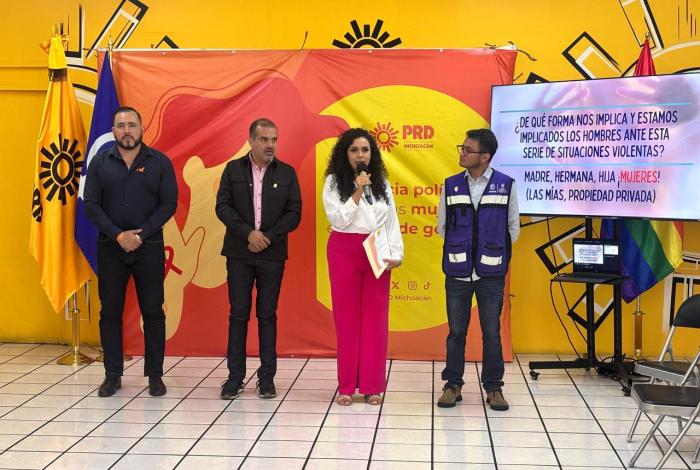 PRD Michoacán impulsa igualdad con taller sobre Nuevas Masculinidades