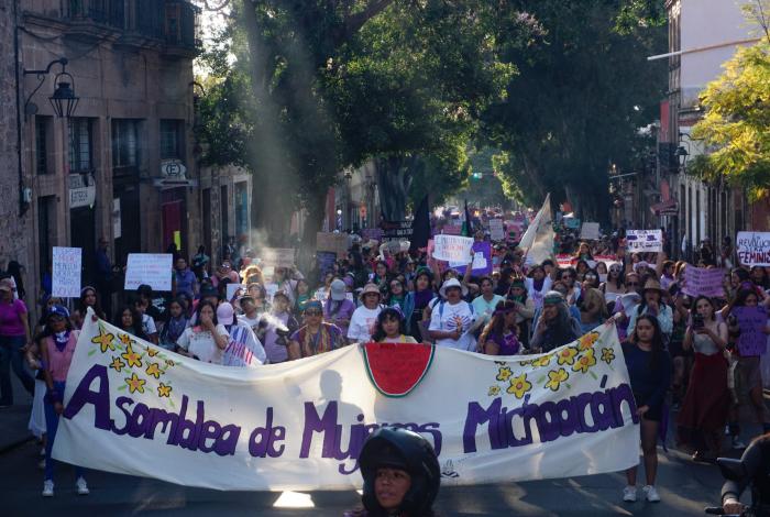 Prepara Asamblea de Mujeres Michoacán marcha por el 8M