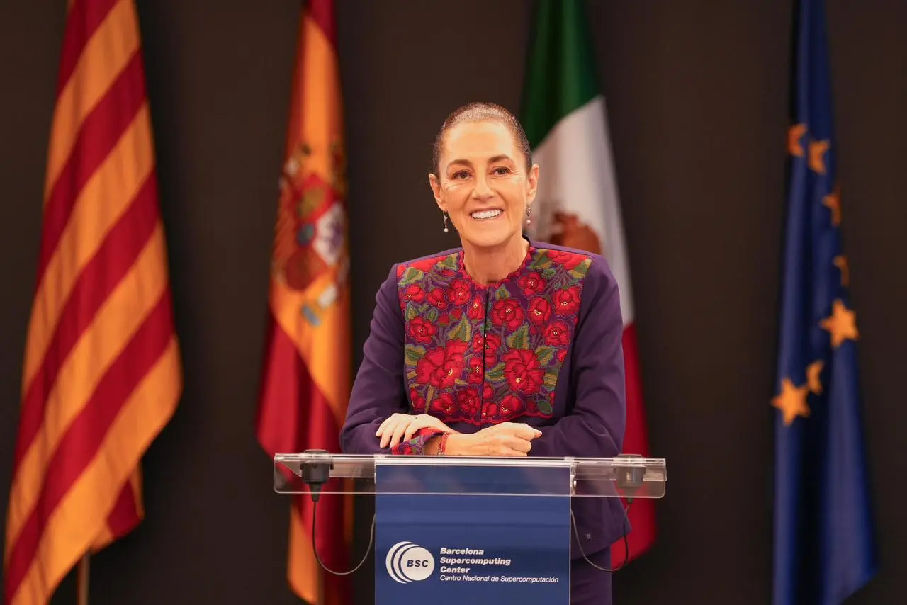 PRESIDENTA CLAUDIA SHEINBAUM VISITA EL CENTRO NACIONAL DE SUPERCOMPUTACIÓN DE BARCELONA