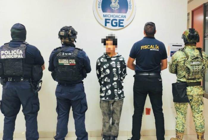 Presunto homicida detenido, tras operativo interinstitucional en Jacona