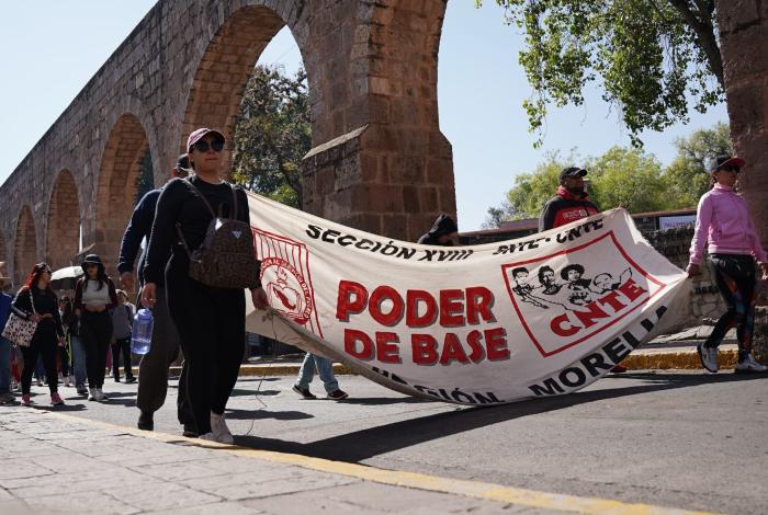 Prevé Poder de Base marcha y participación en paro de labores de CNTE