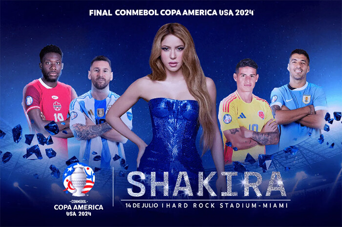 Primera vez que habrá show musical en la final de la Copa América y Shakira es la elegida