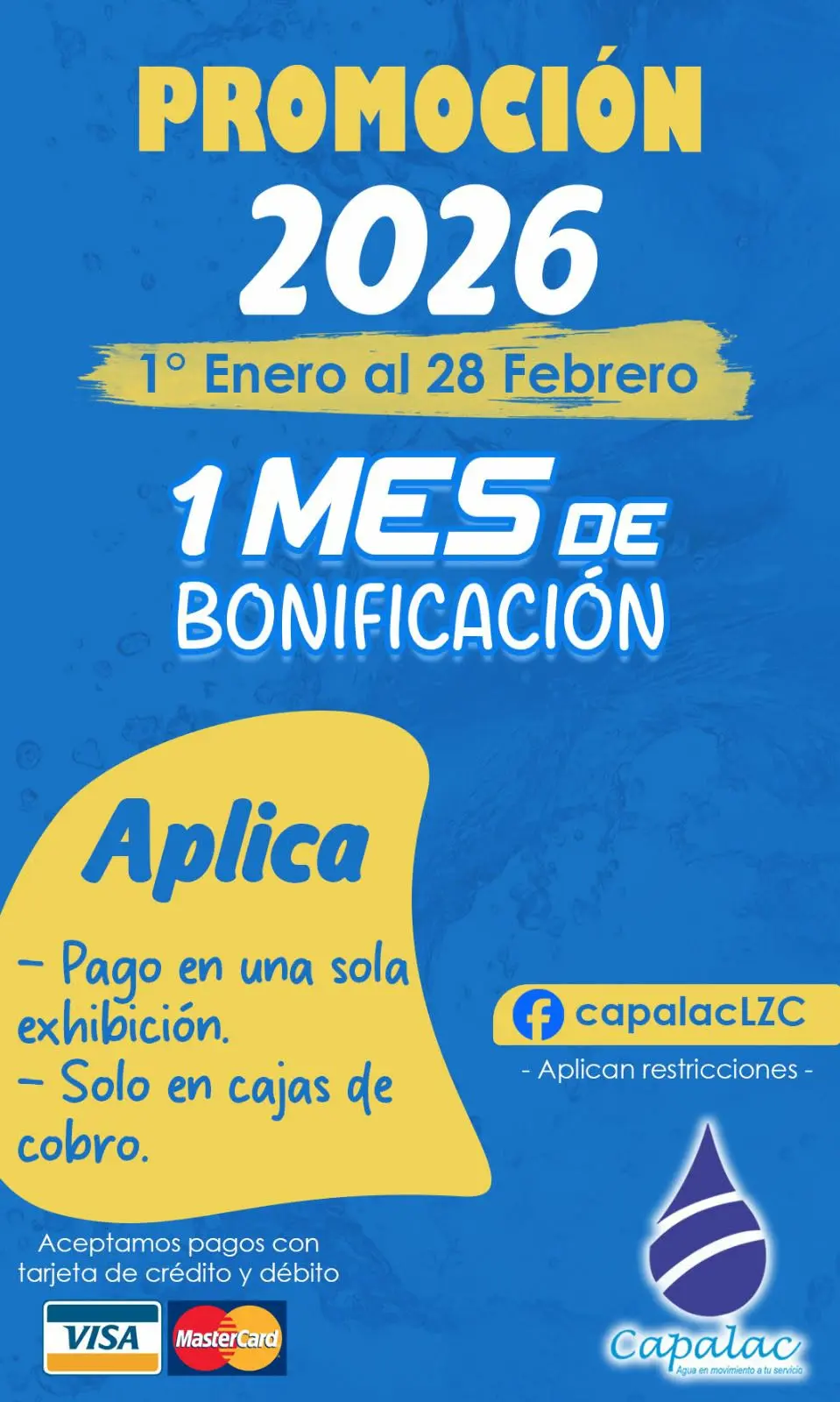 Promoción 2026; Capalac ofrece un mes de bonificación por pago anual