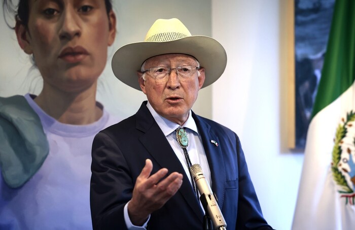 Protesta México contra declaraciones de Ken Salazar sobre Reforma Judicial