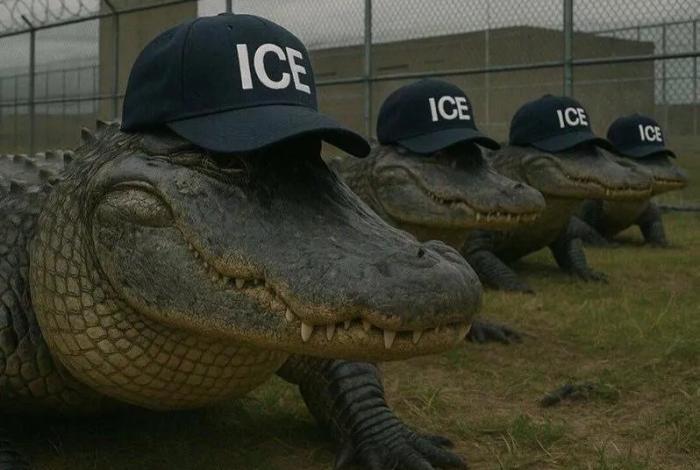 Protestas contra la cárcel migratoria “Alligator Alcatraz” en Florida