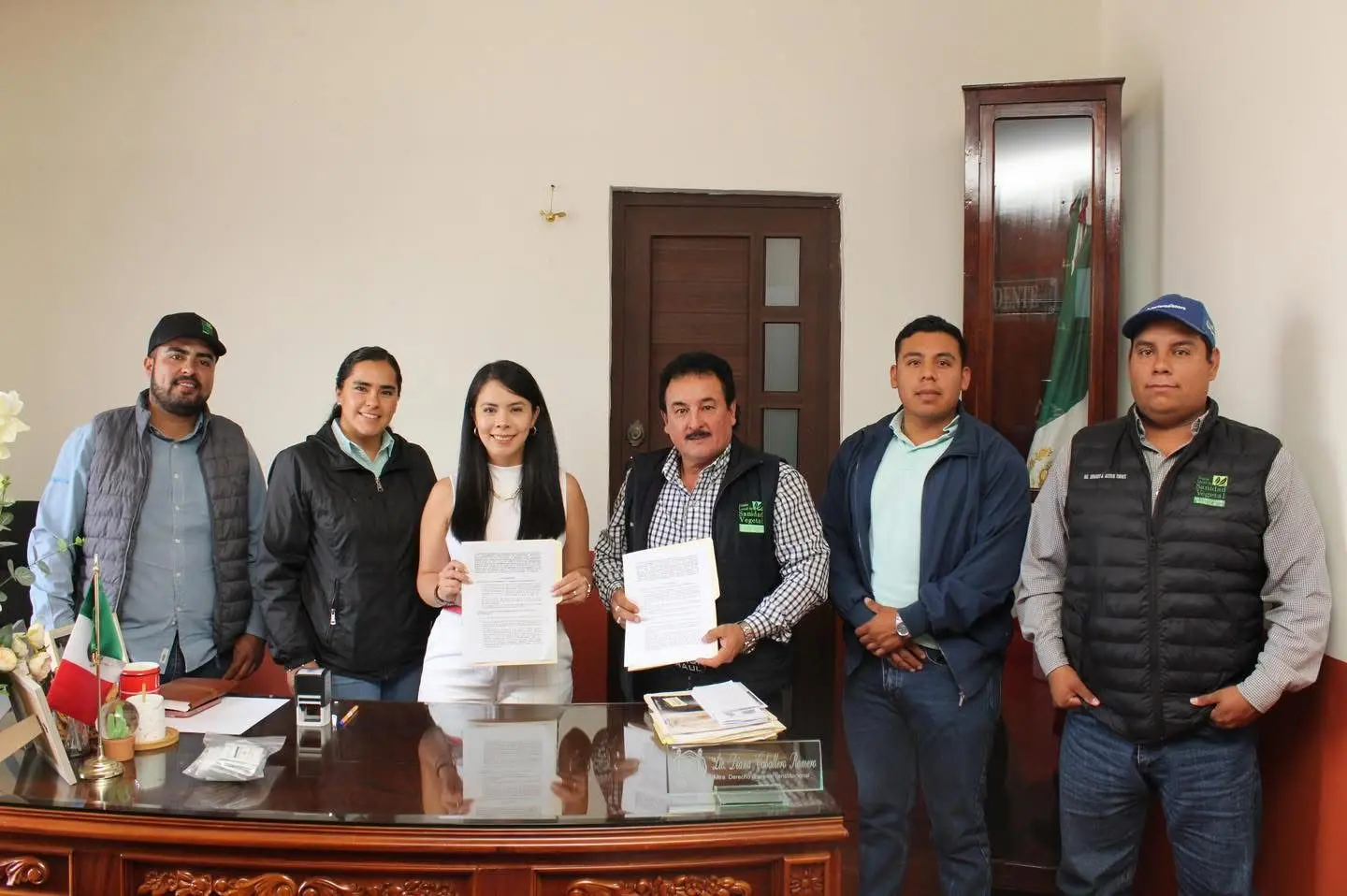 Queréndaro firma convenio junto a Sanidad Vegetal: Diana Caballero