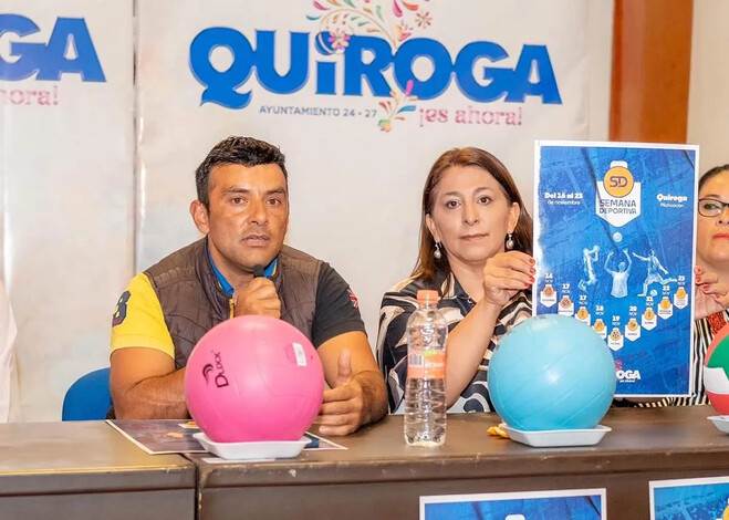 Quiroga Celebra la Revolución Mexicana y Combate a la Violencia de Género con Semana Deportiva 2024