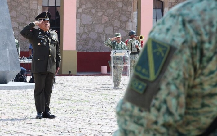 Realizan ceremonia de toma de Protesta de Bandera del Coronel Miguel Ángel Nájera