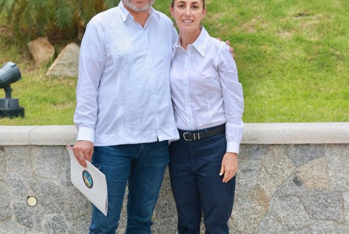 Reconoce Sheinbaum a Bedolla por construcción de teleféricos en Michoacán