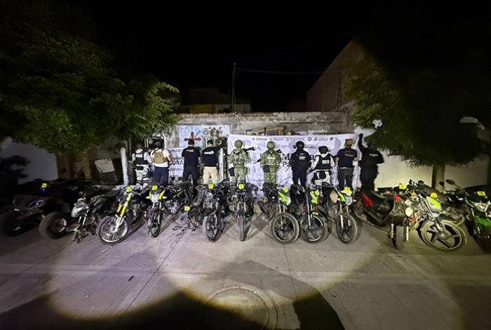 Recuperan 11 motocicletas robadas en Jacona