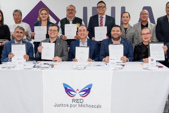 RED JUNTOS POR MICHOACÁN SUMA ESFUERZOS EN MATERIA EDUCATIVA EN PRO DE LOS MIGRANTES; SIGNA CONVENIO CON SEMIGRANTE