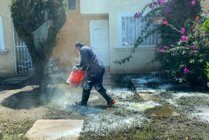 Refuerza Gobierno de Morelia acciones de fumigación en Hacienda Tiníjaro