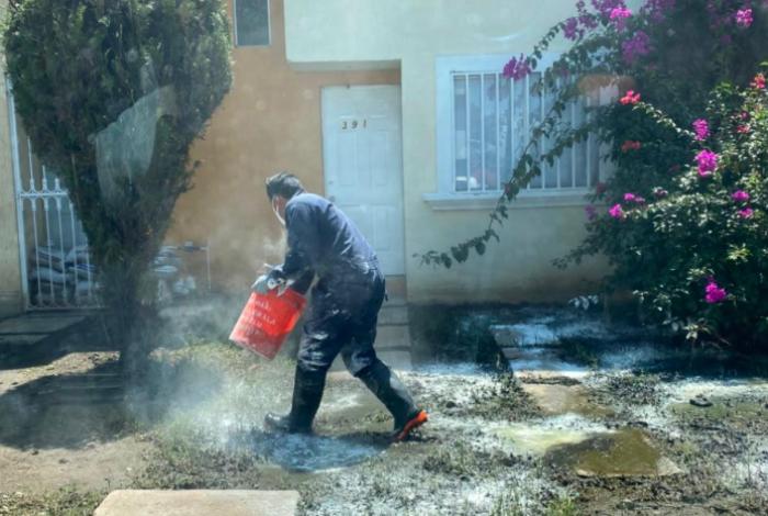 Refuerzan acciones contra el dengue en Hacienda Tiníjaro, Morelia