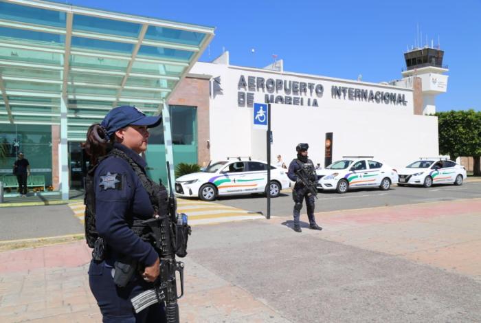 Refuerzan con operativo seguridad el Aeropuerto Internacional de Morelia