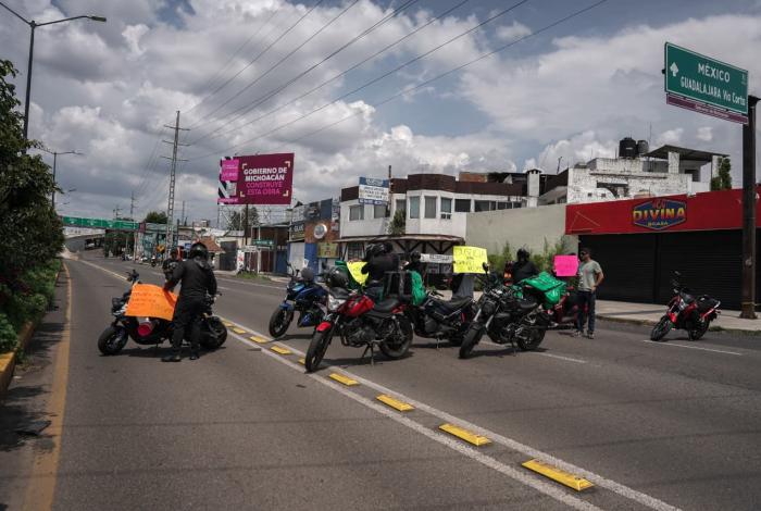 Repartidores exigen justicia por Daniel; arroll4do y mu3rto en el Libramiento de Morelia