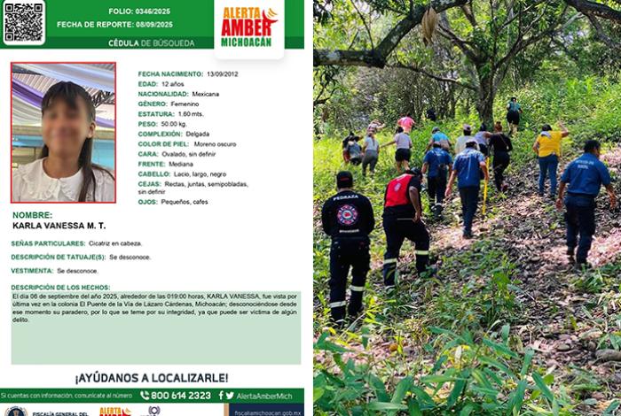 Reportan posible hallazgo del cuerpo de menor desaparecida en Lázaro Cárdenas