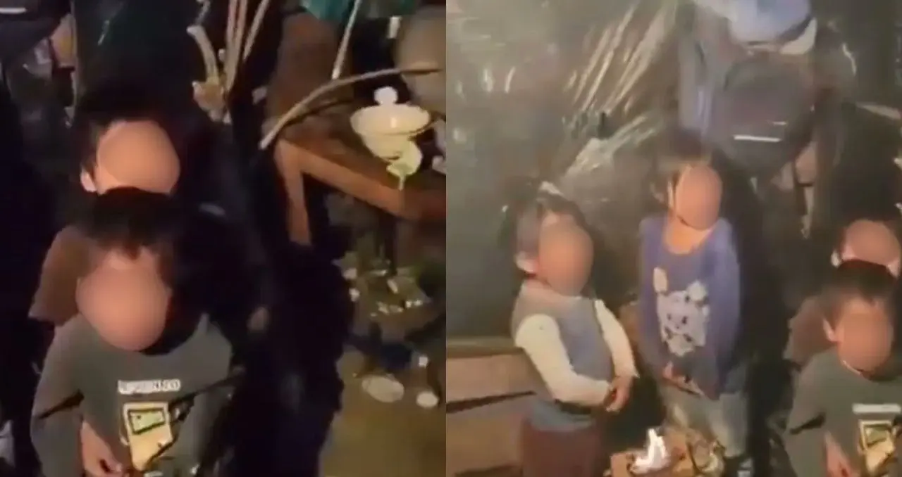 Rescatan a ocho menores que sobrevivían solos en vivienda improvisada en San Cristóbal