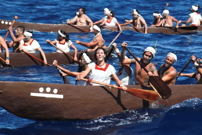 Rescatan tradición maya y recrean travesía sagrada en la Riviera Maya de México