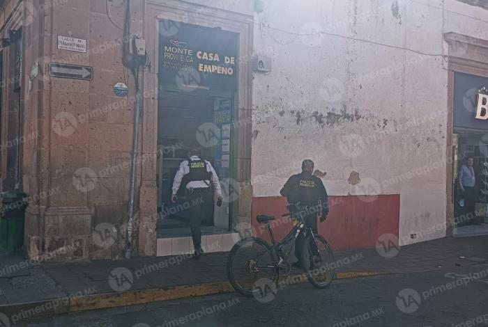 Rob4n casa de empeño en Centro de Morelia; se llevan más de 400 mil pesos