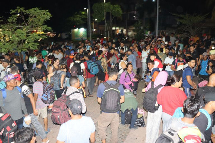 Sale de Tapachula la primera caravana migrante de 2025; van a la Ciudad de México