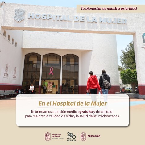 #Salud | Brinda Hospital de la Mujer acceso gratuito a 20 especialidades médicas