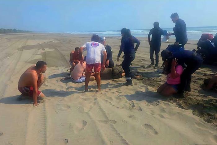 Salvavidas evitan una tragedia: rescatan sano y salvo a un turista moreliano en Playa Azul