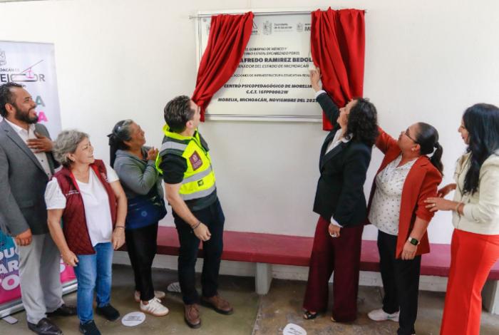 SCOP y SEE inauguran obras en Centro de Atención Múltiple de Morelia