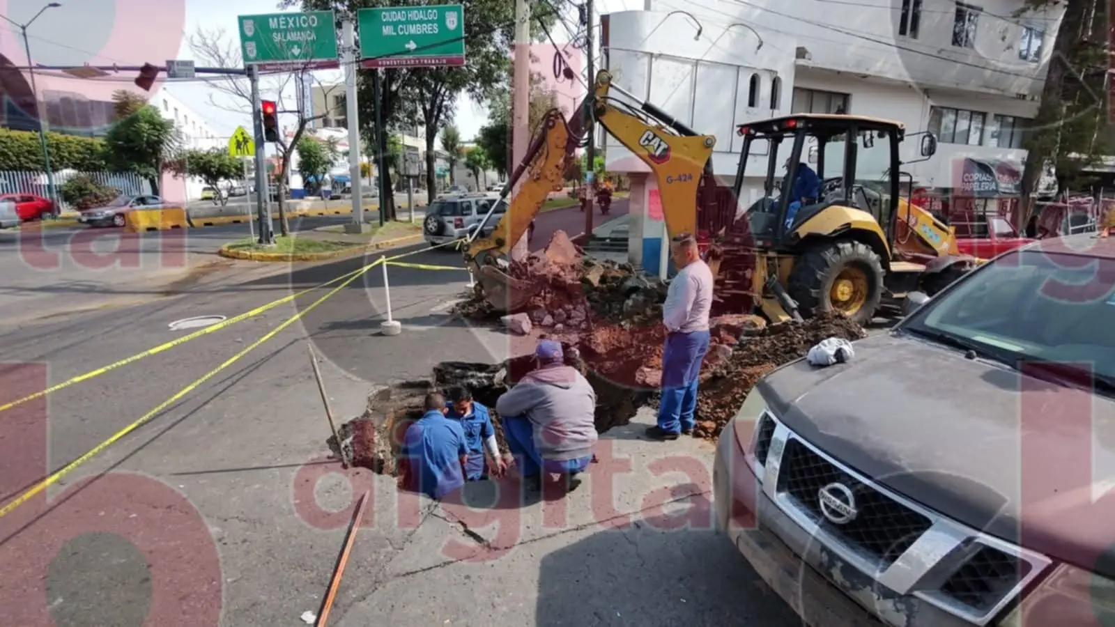 Se abre otro socavón cerca de Av. Camelinas, en Morelia