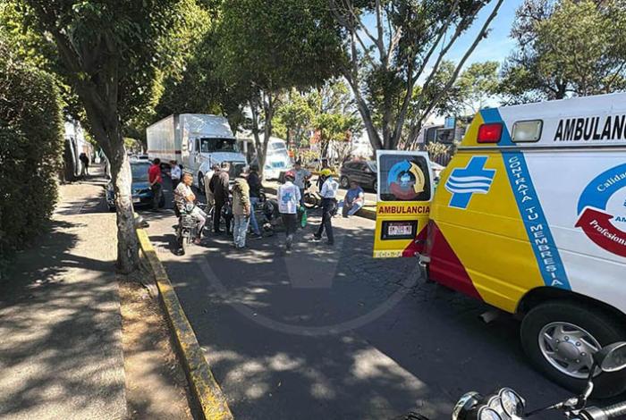 Se accidenta repartidor por aplicación sobre Calzada La Huerta, en Morelia