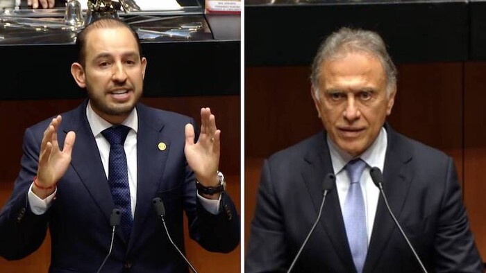 Se confrontan Yunes Linares y Marko Cortés por la reforma judicial