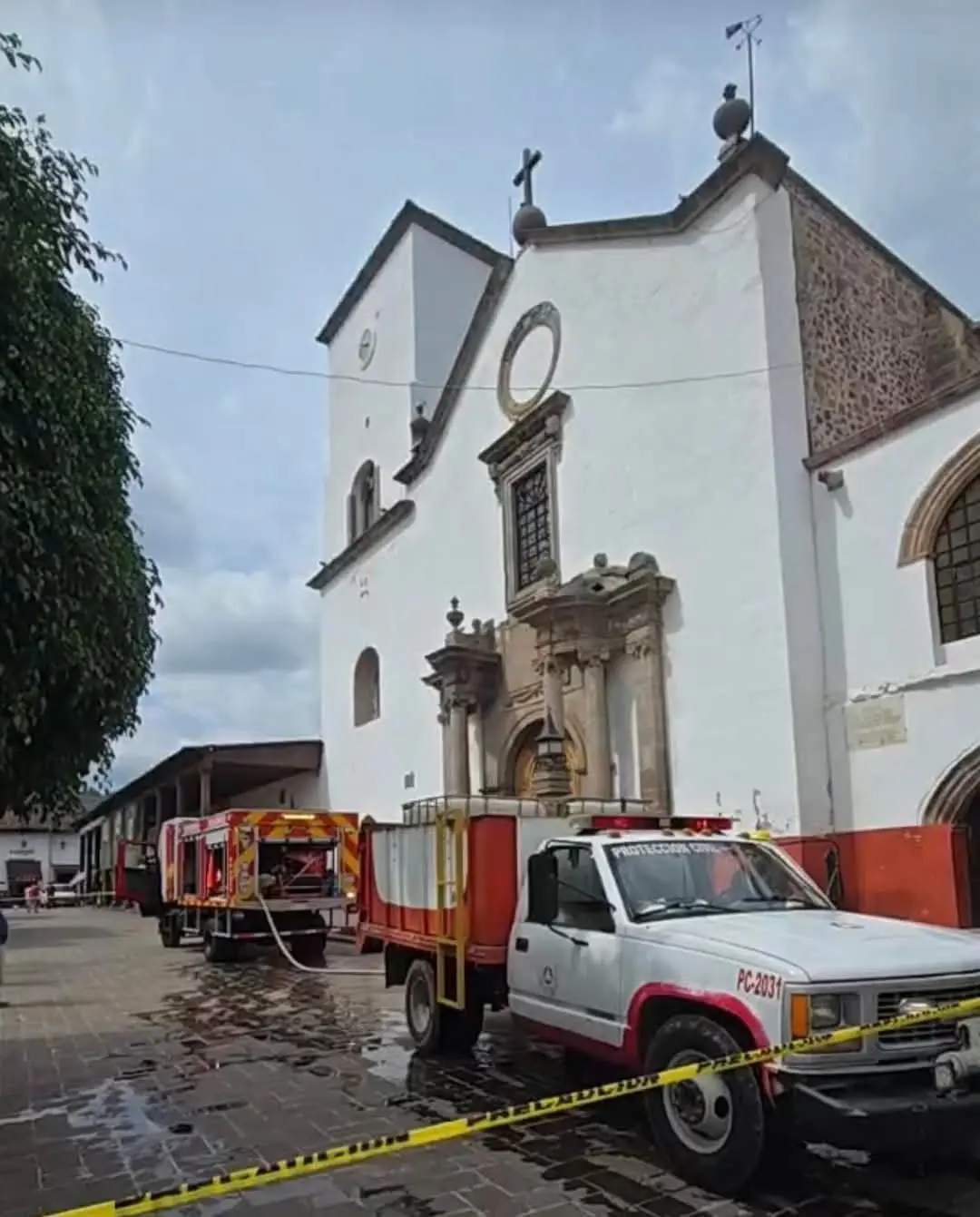 Se incendia la Iglesia de San Jerónimo