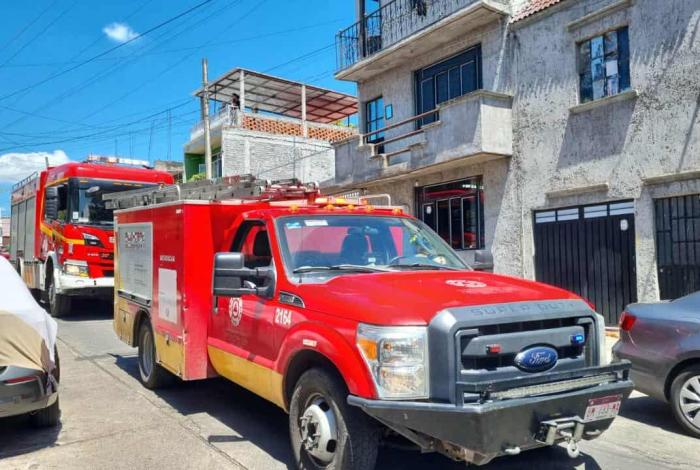 Se incendia vivienda en la colonia Santiaguito, en Morelia