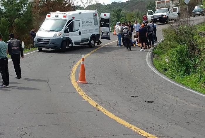 Se lesionan dos motociclistas en accidente sobre la Zacapu-Quiroga