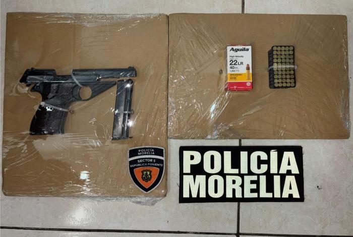 Se paseaba armado en Ciudad Jardín y lo detuvo la Policía Morelia