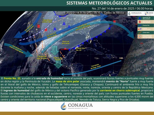 Se pronostican bajas temperaturas en Michoacán durante la mañana y niche