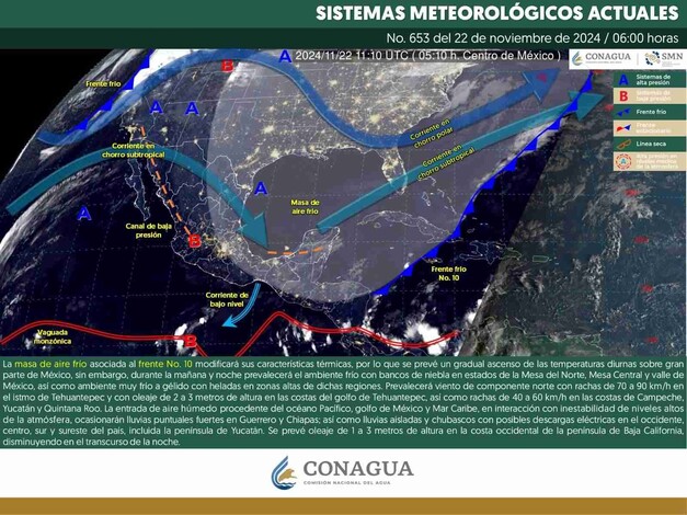 Se pronostican lluvias fuertes cerca del estado de Michoacán