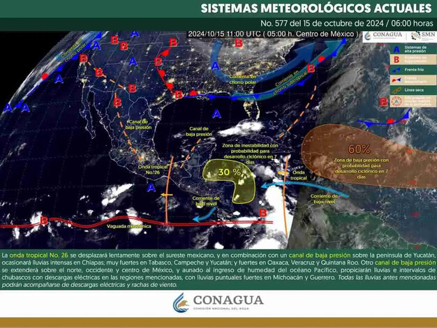 Se pronostican lluvias puntuales en varias regiones de Michoacán