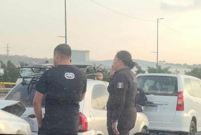 Se registra carambola en el libramiento de Morelia cerca de la Macroplaza Estadio