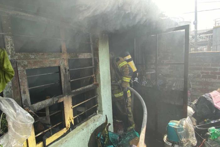 Se registra incendio en domicilio de la colonia Industrial, al norte de Morelia