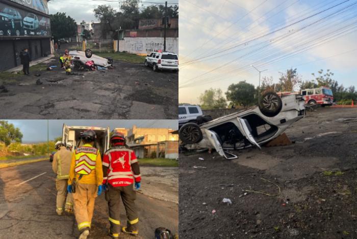 Se registran 2 aparatosos accidentes vehiculares en Morelia; hay 3 heridos