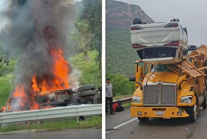 Se registran de accidentes con tráileres involucrados en la Siglo XXI; hay un lesionado
