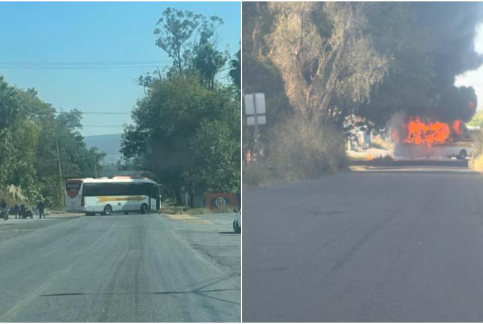 Se reportan bloqueos y quema de vehículos en carreteras de Michoacán