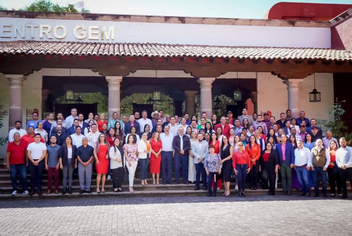 Se reúne Reyes Galindo con Bedolla y autoridades del PT en Michoacán