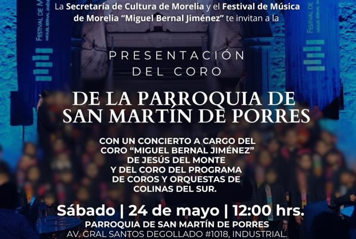 SeCultura y el Festival de Música de Morelia presentarán el Coro Infantil de la colonia Industrial