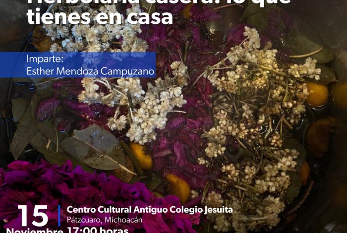 Secum invita a charla sobre herbolaria casera en Pátzcuaro