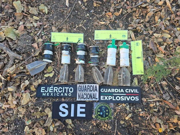 Seis artefactos explosivos asegurados en Buenavista : SSP