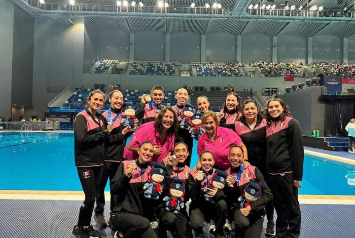 Selección Mexicana gana bronce en natación artística