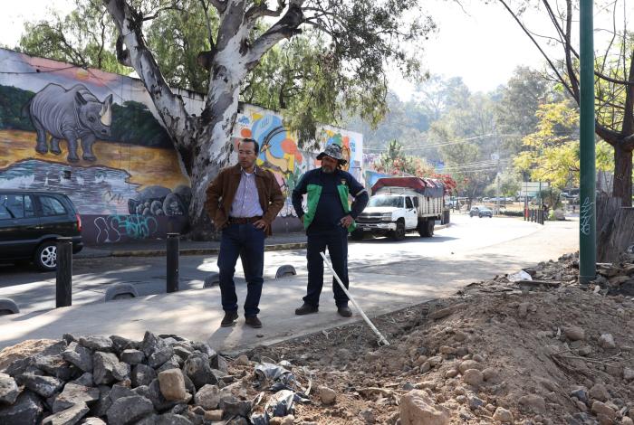 Servicios Públicos municipales embellece la Calzada Juárez