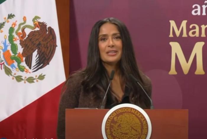 Sheinbaum anuncia incentivos para industria cinematográfica con Salma Hayek como invitada