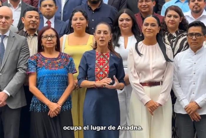 Sheinbaum anuncia salida de Ariadna Montiel de Secretaría del Bienestar; se perfila para dirigir Morena